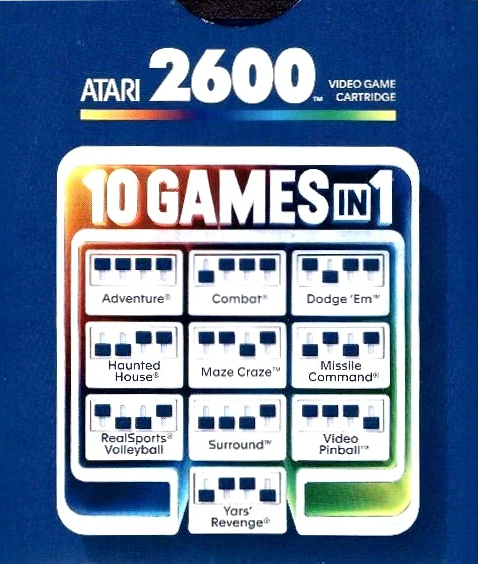 10 Games in 1 Cartridge Box Art