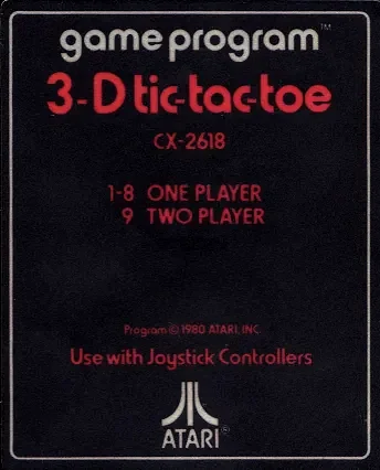 3-D Tic-Tac-Toe Box Art