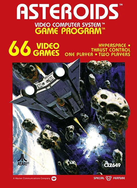 Asteroids box art