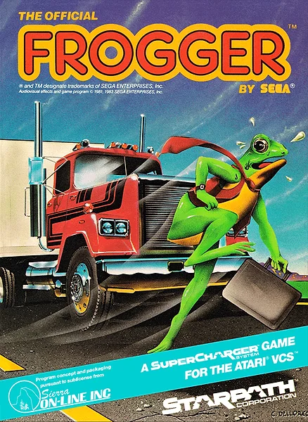 Frogger by Sega box art