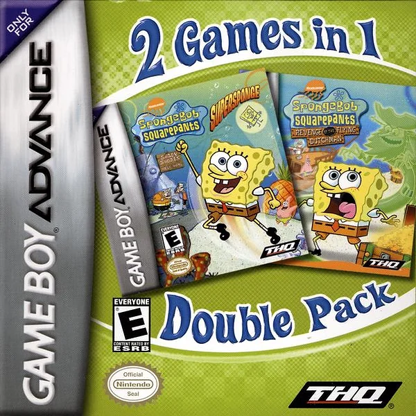 2 Games in 1 Double Pack: SpongeBob Box Art