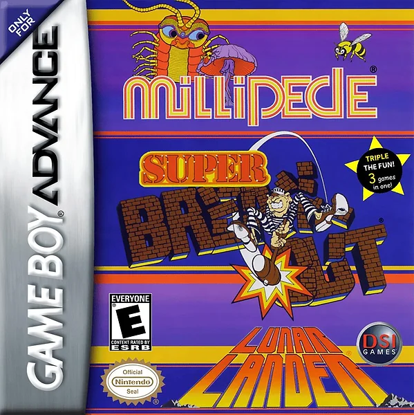 Millipede / Super Breakout / Lunar Lander Box Art