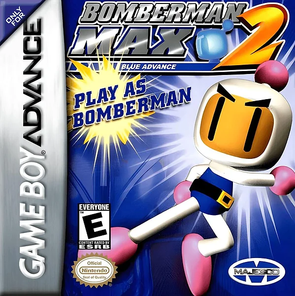 Bomberman Max 2: Blue Advance box art