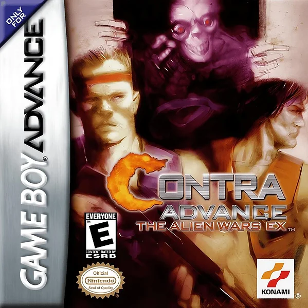 Contra Advance: The Alien Wars EX Box Art