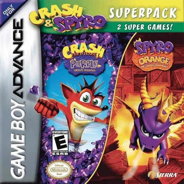 Crash & Spyro Superpack: Purple & Orange Box Art