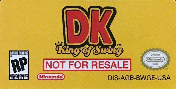 DK: King of Swing box art