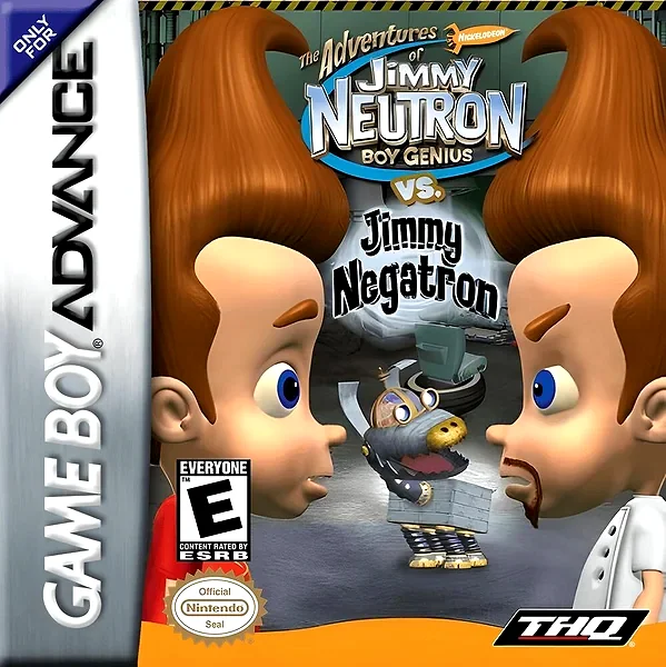 Jimmy Neutron vs. Jimmy Negatron box art