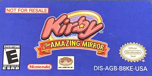 Kirby & the Amazing Mirror box art