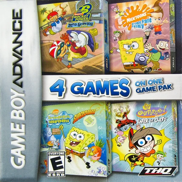 Nickelodeon: 4 Games on One Game Pack box art