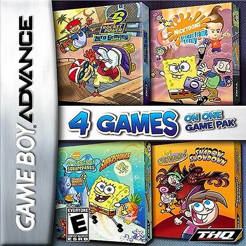 Nickelodeon: 4 Games on One Game Pack box art