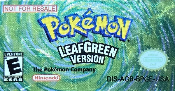 Pokemon LeafGreen Version box art