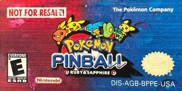 Pokemon Pinball: Ruby & Sapphire box art