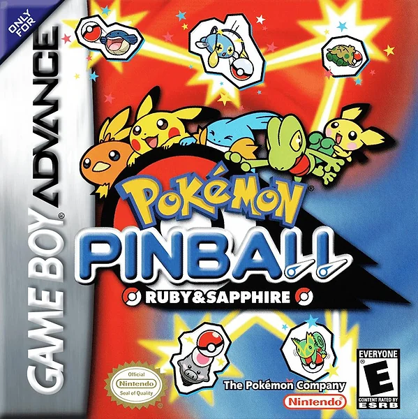 Pokemon Pinball: Ruby & Sapphire box art