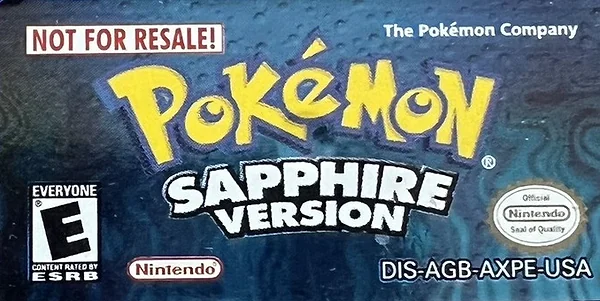Pokemon Sapphire Version box art