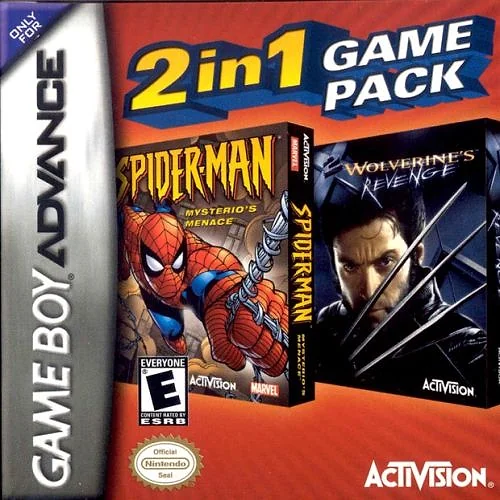 Spider-Man: Mysterio's Menace & X2: Wolverine's Revenge Box Art
