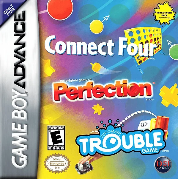 Connect Four / Trouble / Perfection box art