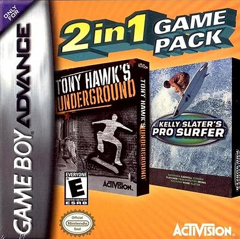 Tony Hawk - Kelly Slater: 2 in 1 Game Pack Box Art