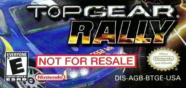 Top Gear Rally Box Art