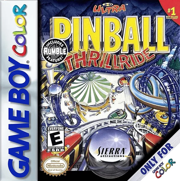 3-D Ultra Pinball: Thrillride Box Art