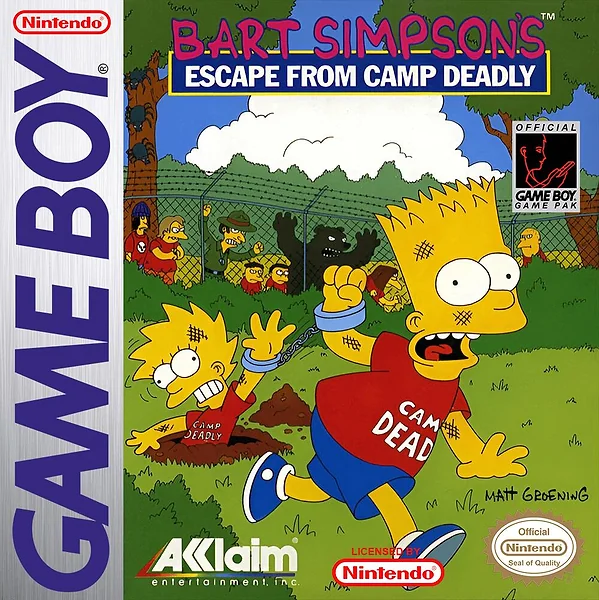 Bart Simpson's Escape from Camp Deadly box art