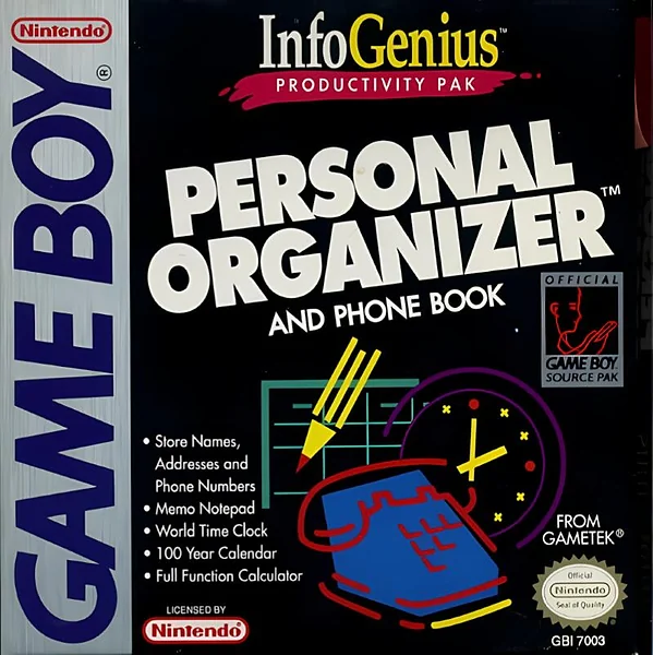InfoGenius: Personal Organizer & Phone Book box art