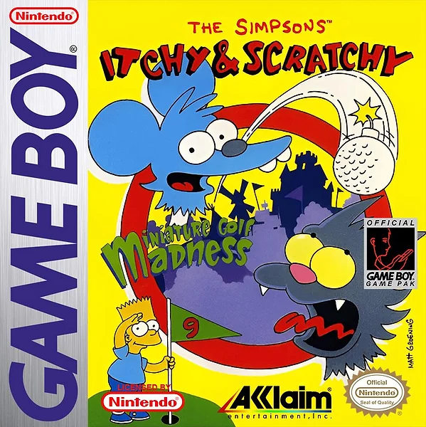 Simpsons: Itchy & Scratchy - Miniature Golf Madness box art