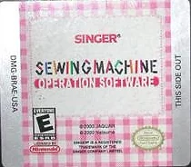 Singer Sewing Machine Operation Software Box Art