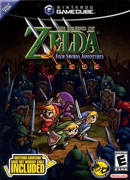 Legend of Zelda: Four Swords Adventures Box Art