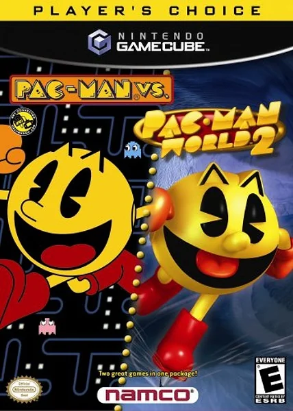 Pac-Man Vs. & Pac-Man World 2 box art