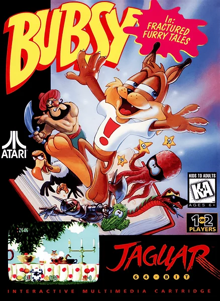 Bubsy in Fractured Furry Tales box art