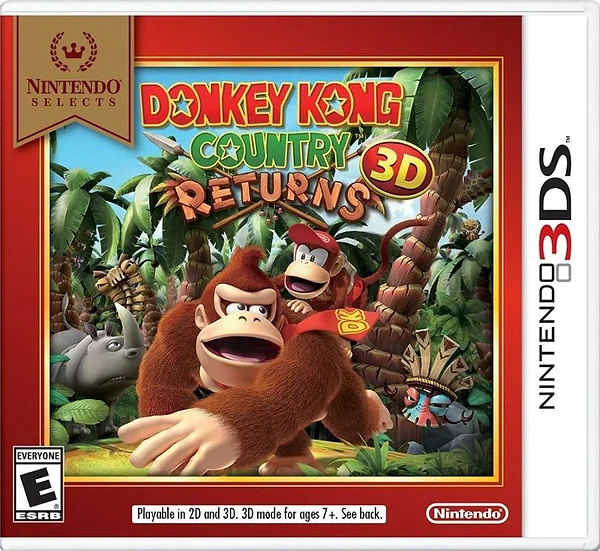Donkey Kong Country Returns 3D box art