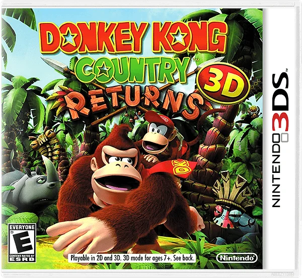 Donkey Kong Country Returns 3D box art