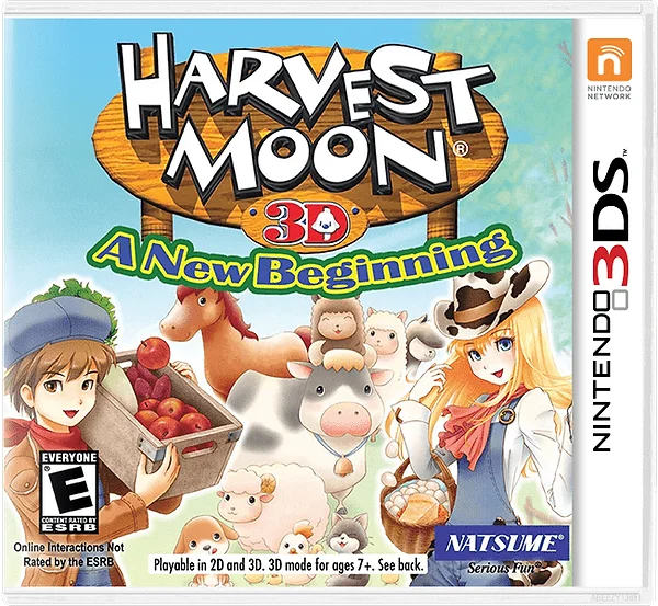 Harvest Moon 3D: A New Beginning box art