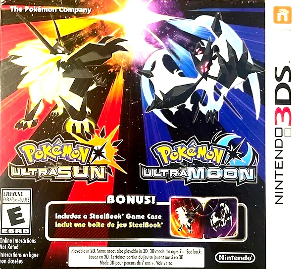 Pokemon Ultra Sun & Ultra Moon Box Art