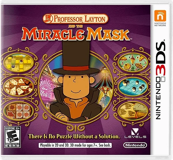 Professor Layton and the Miracle Mask Box Art