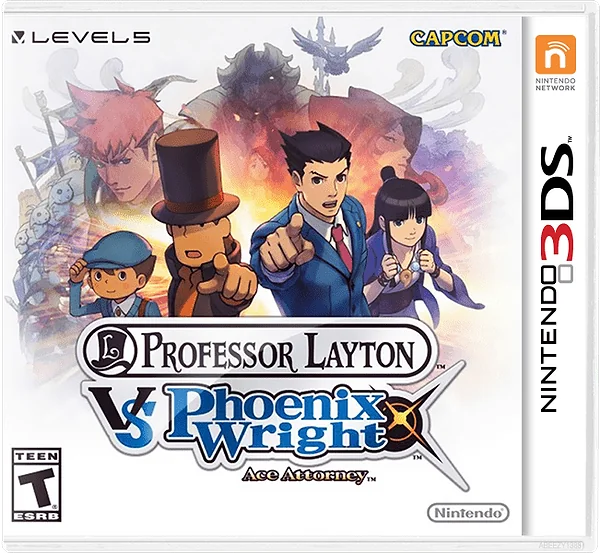 Professor Layton vs. Phoenix Wright: Ace Attorney Box Art