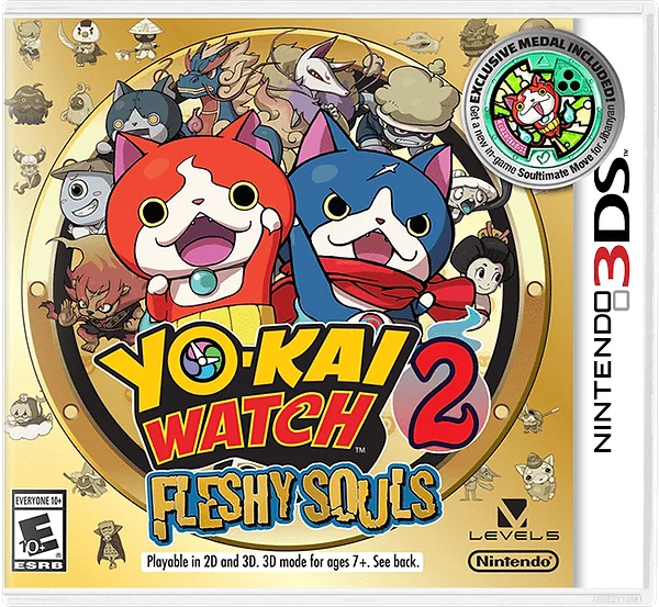 Yo-Kai Watch 2: Fleshy Souls Box Art