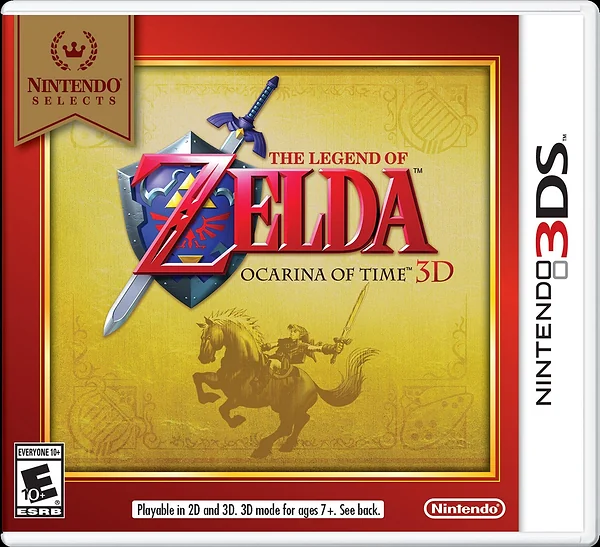 Legend of Zelda: Ocarina of Time 3D Box Art