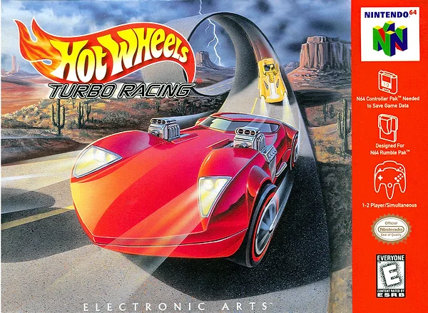 Hot Wheels Turbo Racing box art
