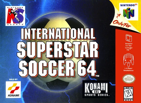 International Superstar Soccer 64 box art