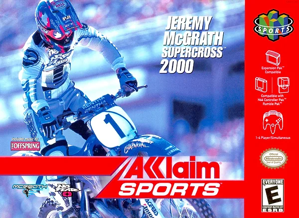 Jeremy McGrath Supercross 2000 box art