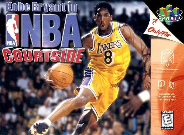 Kobe Bryant in NBA Courtside box art