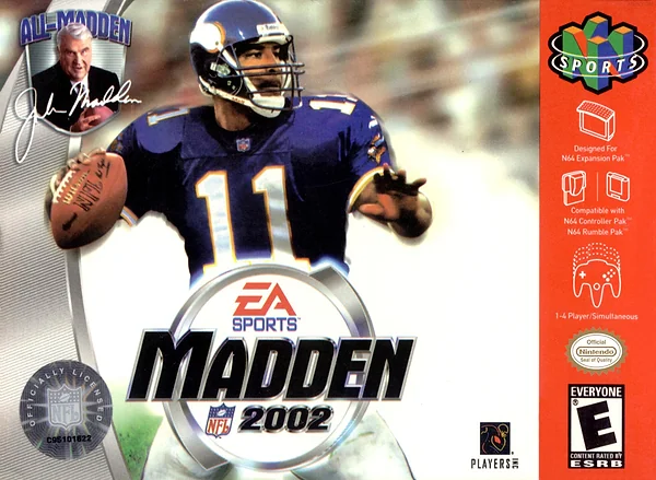 Madden NFL 2002 box art