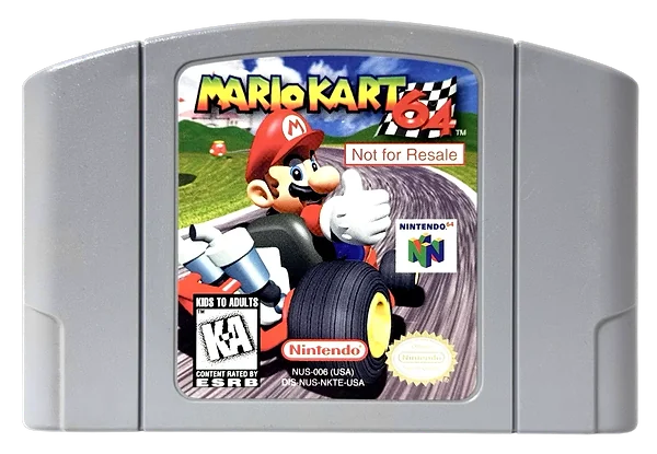 Mario Kart 64 box art