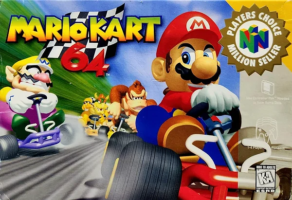 Mario Kart 64 box art