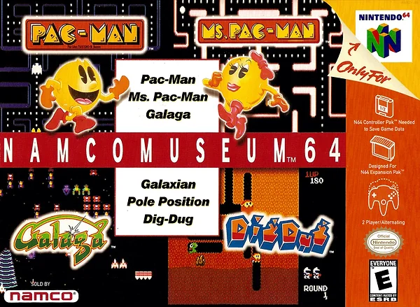 Namco Museum 64 box art