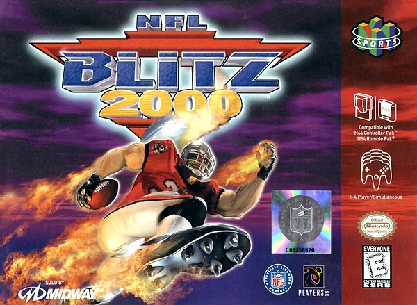 NFL Blitz 2000 box art