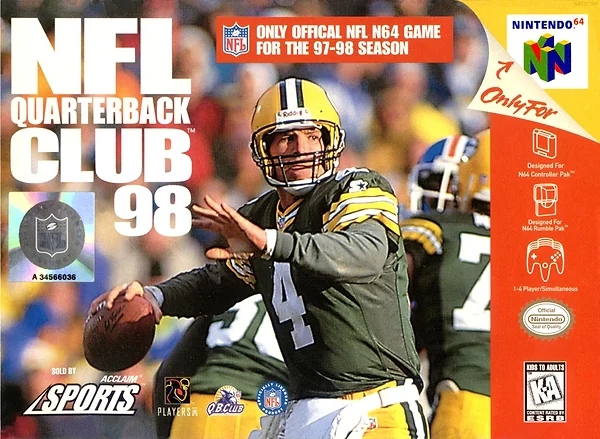 NFL Quarterback Club 98 box art
