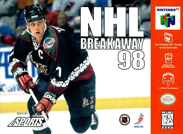 NHL Breakaway '98 box art