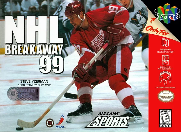 NHL Breakaway '99 Box Art